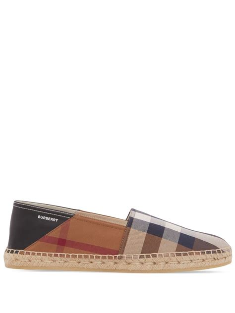 burberry check print espadrilles.